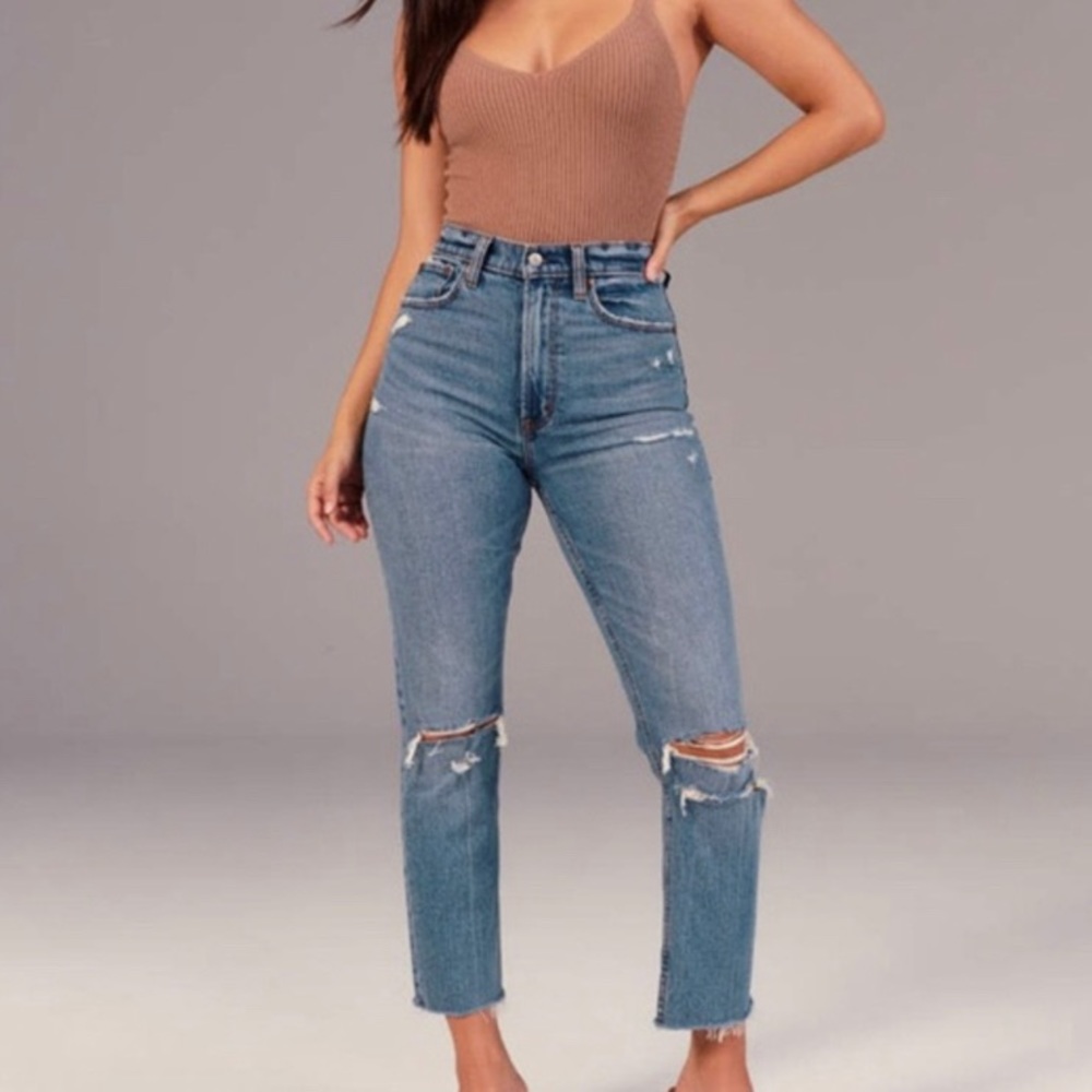 Abercrombie & Fitch High Rise Blue Jeans